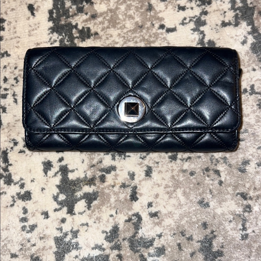 Kate Spade Black Quilted Women's Wallet